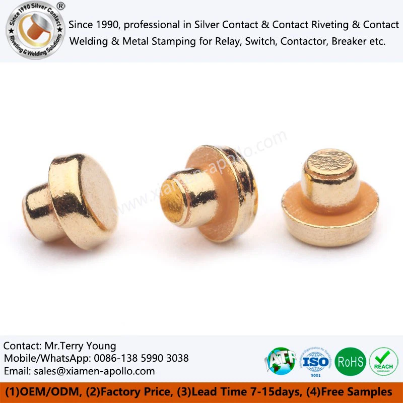 Gold Plated Bimetal Contacts