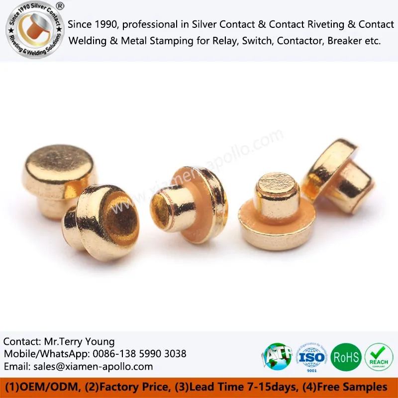 Vergulde klinknagels