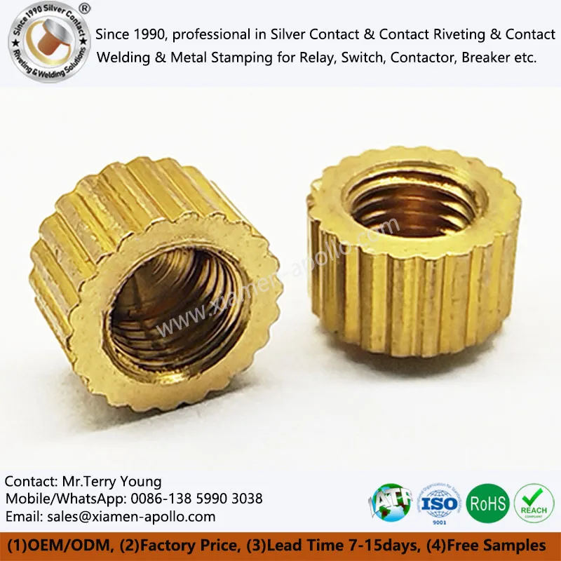 Gekartelde zeskantmoer