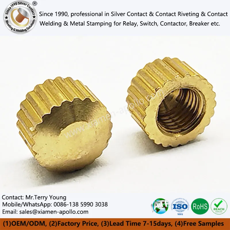 Gekartelde ronde moer