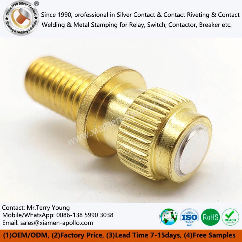 Welding Electrical Silver Contact Tip Assembly