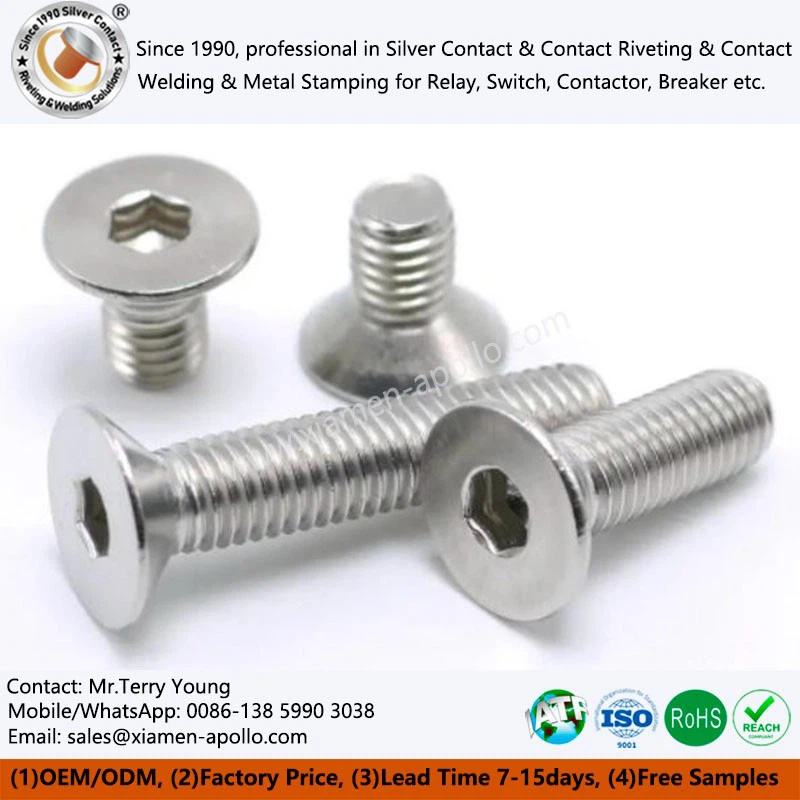 Flat-head Hexagon Socket Stainless Steel Screws Flat-head Hexagon Socket Stainless Steel Screws