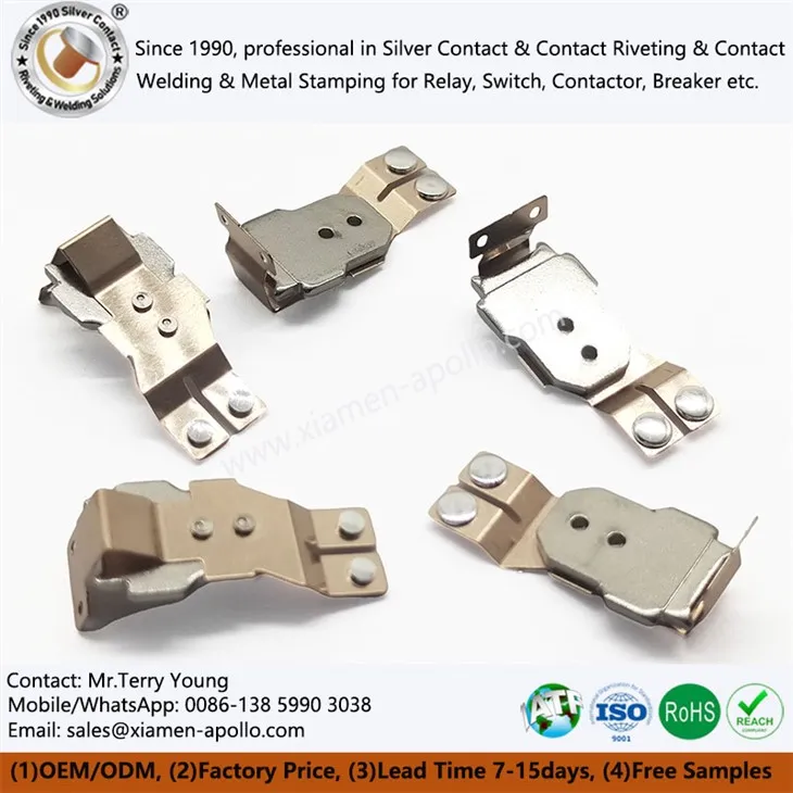 Bewegende lente -montage voor autorelais