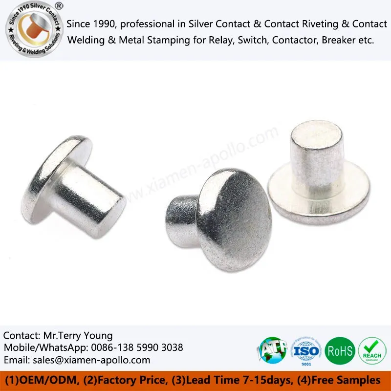 Contact met zilverlegeringen